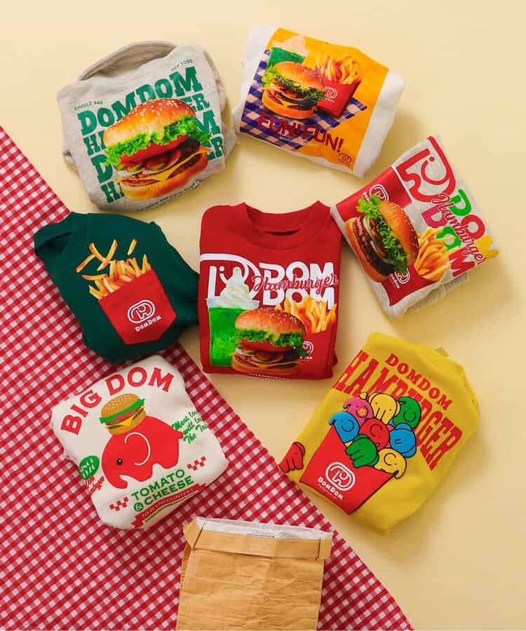 日本童裝 apres les cours x DomDom漢堡 半拉鍊衛衣 80-130cm 男童款/女童款 冬季 TOPS