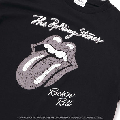 日本童裝 Slap Slip x The Rolling Stones 前後印花長袖上衣 Free Size 大人款 秋季 TOPS 其他品牌童裝