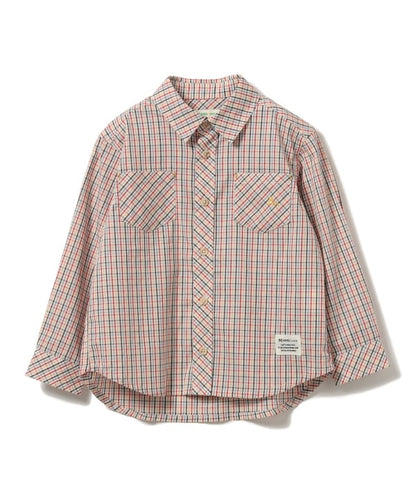 Japanese children's clothing BEAMS mini shirt 90-150cm boys' summer TOPS interview/banquet/performance 
