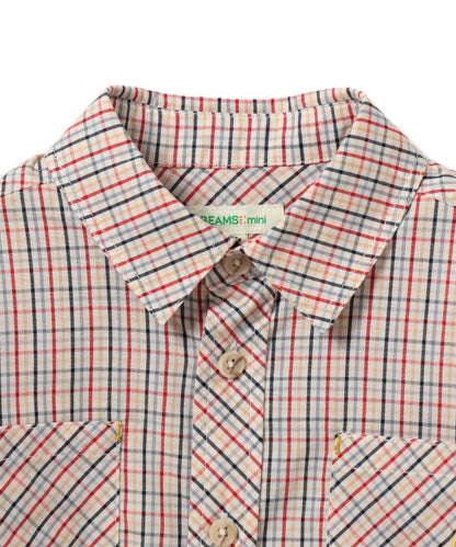 Japanese children's clothing BEAMS mini shirt 90-150cm boys' summer TOPS interview/banquet/performance 
