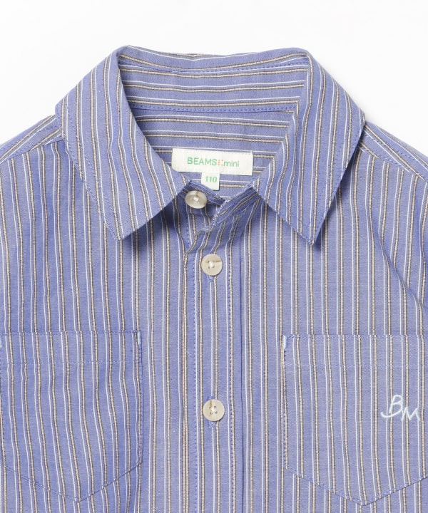 Japanese children's clothing BEAMS mini shirt 90-150cm boys' summer TOPS interview/banquet/performance 