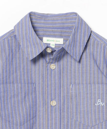 Japanese children's clothing BEAMS mini shirt 90-150cm boys' summer TOPS interview/banquet/performance 