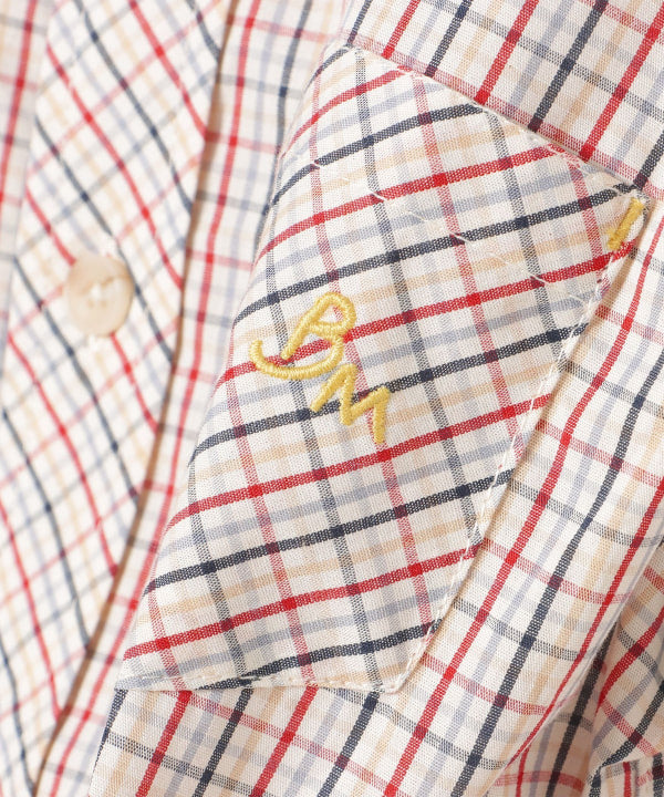 Japanese children's clothing BEAMS mini shirt 90-150cm boys' summer TOPS interview/banquet/performance 