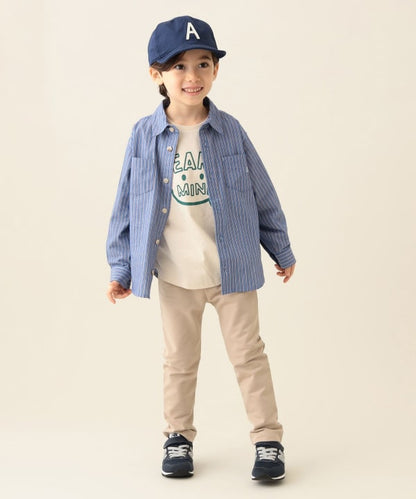 Japanese children's clothing BEAMS mini shirt 90-150cm boys' summer TOPS interview/banquet/performance 