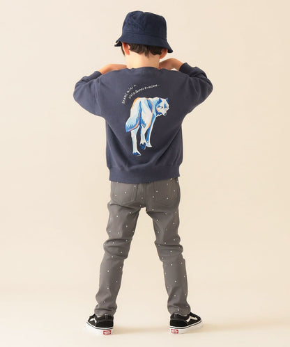 日本童裝 BEAMS mini 【COLLABORATION】那須どうぶつ王国 動物屁屁印花衛衣 90-150cm 男童款/女童款 秋冬季 TOPS