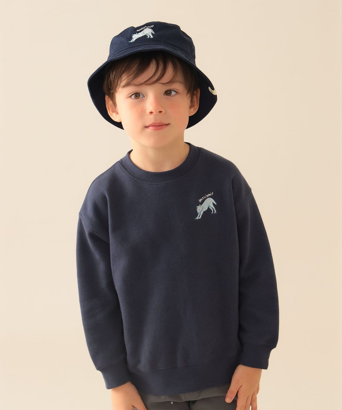 日本童裝 BEAMS mini 【COLLABORATION】那須どうぶつ王国 動物屁屁印花衛衣 90-150cm 男童款/女童款 秋冬季 TOPS