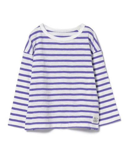 Japanese children's clothing BEAMS mini striped top 90-150cm boys/girls summer TOPS 