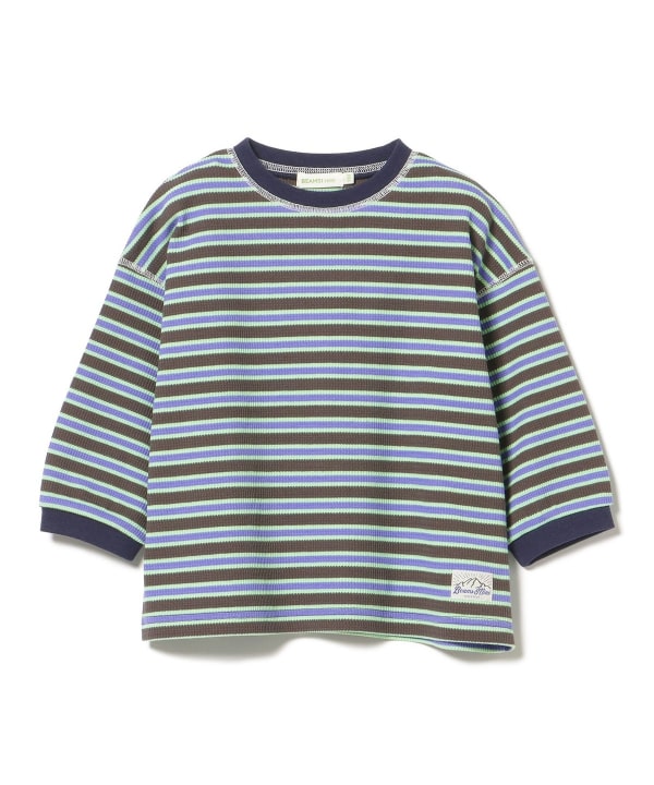 Japanese children's clothing BEAMS mini striped top 90-150cm boys' summer TOPS 