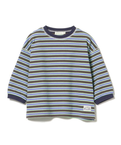 Japanese children's clothing BEAMS mini striped top 90-150cm boys' summer TOPS 