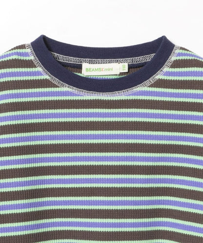 Japanese children's clothing BEAMS mini striped top 90-150cm boys' summer TOPS 