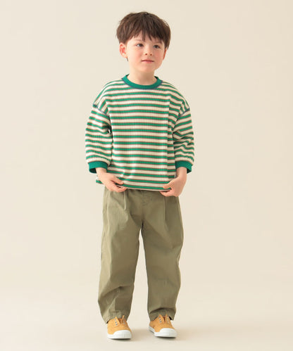 Japanese children's clothing BEAMS mini striped top 90-150cm boys' summer TOPS 