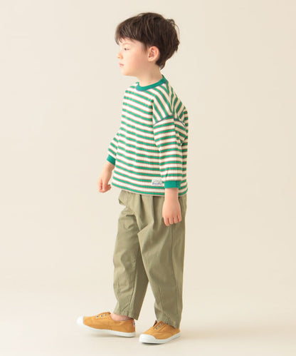 Japanese children's clothing BEAMS mini striped top 90-150cm boys' summer TOPS 