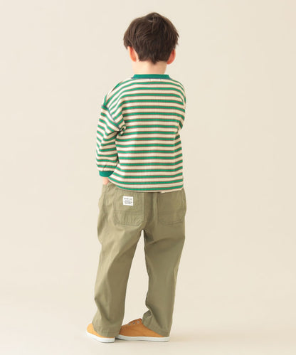Japanese children's clothing BEAMS mini striped top 90-150cm boys' summer TOPS 