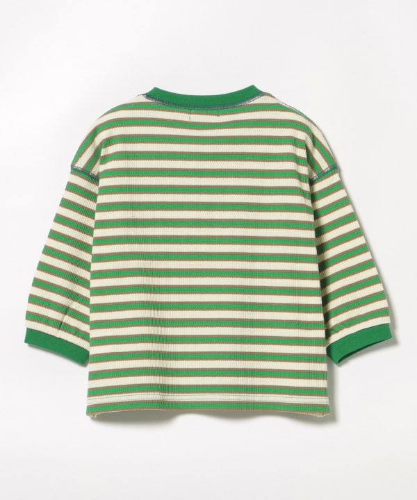 Japanese children's clothing BEAMS mini striped top 90-150cm boys' summer TOPS 
