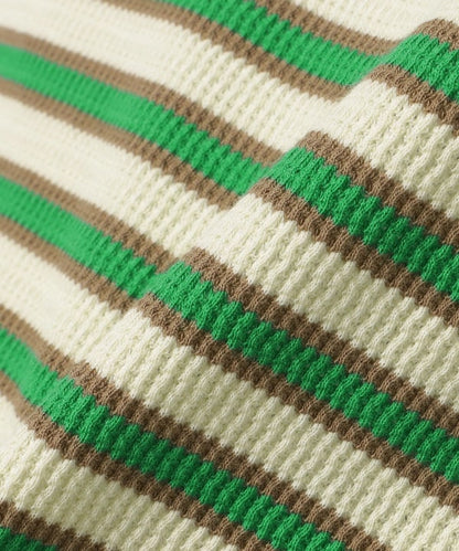 Japanese children's clothing BEAMS mini striped top 90-150cm boys' summer TOPS 