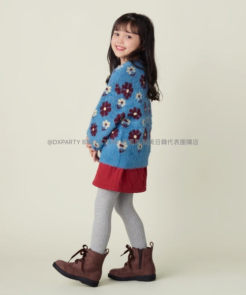 日本童裝 BEAMS mini 花花毛絨冷外套 90-150cm 女童款 秋季 OUTERWEAR 【日本預售：2024年10月下旬】