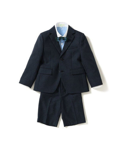 Japanese children's clothing BEAMS mini suit three-piece suit with tie 110-130cm boys' summer outerwear tops pants interviews/banquets/performances 