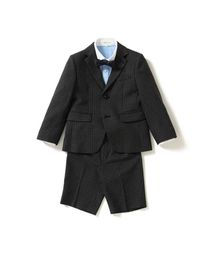 Japanese children's clothing BEAMS mini suit three-piece suit with tie 110-130cm boys' summer outerwear tops pants interviews/banquets/performances 