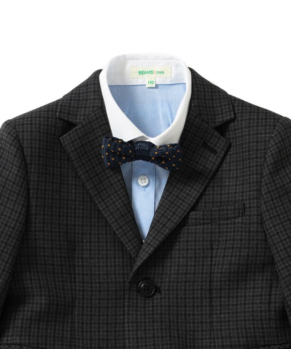 Japanese children's clothing BEAMS mini suit three-piece suit with tie 110-130cm boys' summer outerwear tops pants interviews/banquets/performances 