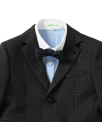 Japanese children's clothing BEAMS mini suit three-piece suit with tie 110-130cm boys' summer outerwear tops pants interviews/banquets/performances 