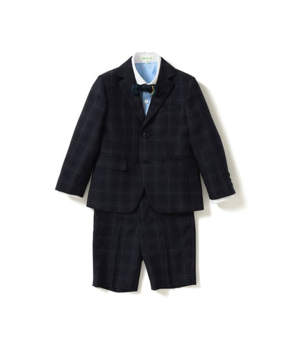 Japanese children's clothing BEAMS mini suit three-piece suit with tie 110-130cm boys' summer outerwear tops pants interviews/banquets/performances 