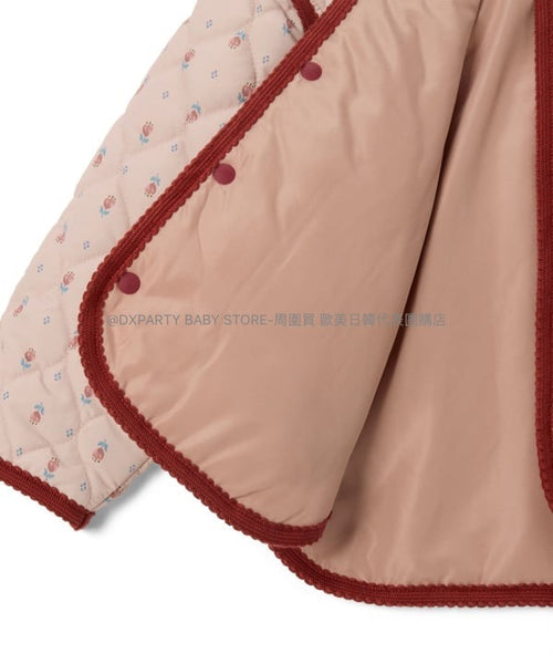 日本童裝 BEAMS mini 碎花圖案絎縫外套 90-150cm 女童款 秋季 OUTERWEAR (適合初秋、香港平均溫度） 【日本預售：2024年11月下旬】