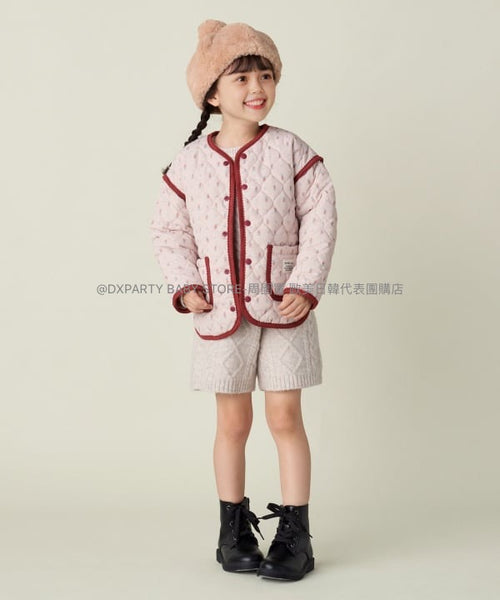 日本童裝 BEAMS mini 碎花圖案絎縫外套 90-150cm 女童款 秋季 OUTERWEAR (適合初秋、香港平均溫度） 【日本預售：2024年11月下旬】