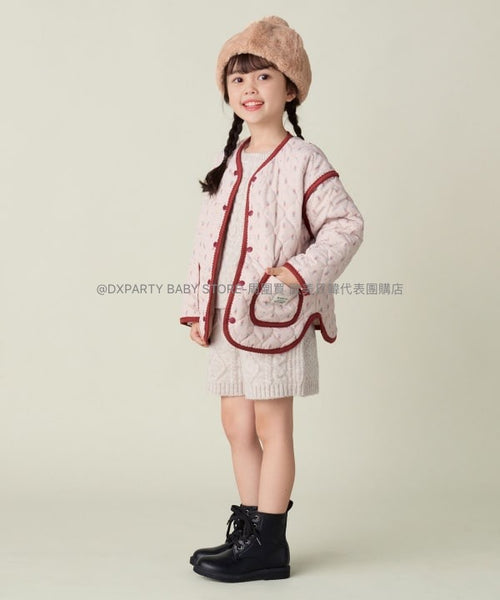 日本童裝 BEAMS mini 碎花圖案絎縫外套 90-150cm 女童款 秋季 OUTERWEAR (適合初秋、香港平均溫度） 【日本預售：2024年11月下旬】