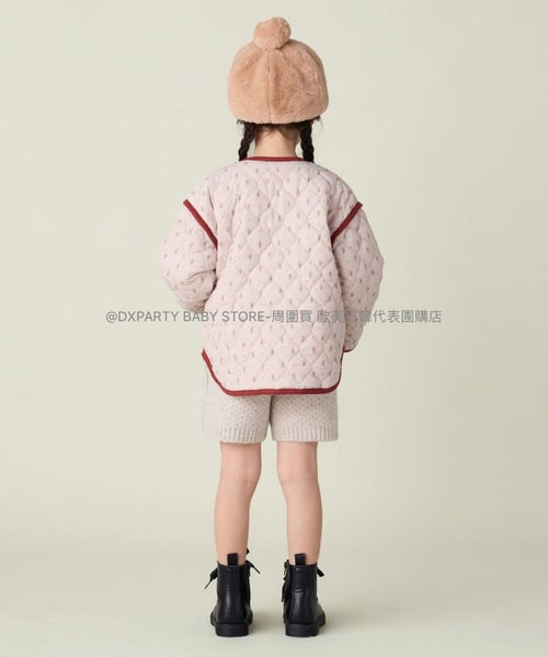 日本童裝 BEAMS mini 碎花圖案絎縫外套 90-150cm 女童款 秋季 OUTERWEAR (適合初秋、香港平均溫度） 【日本預售：2024年11月下旬】