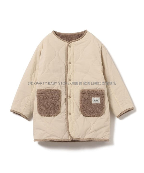 日本童裝 BEAMS mini 2Way 雙面兩著 毛毛外套 90-150cm 男童款/女童款 秋季 OUTERWEAR (適合初秋、香港平均溫度、寒冷天氣、溫度低天氣）