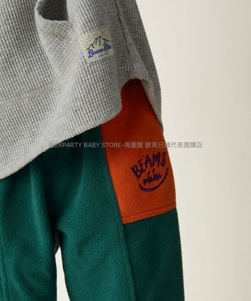 日本童裝 BEAMS mini 刺繡logo抓看長褲 90-150cm 男童款/女童款 秋季 PANTS