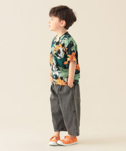 Japanese children's clothing BEAMS mini vacation style shirt 90-150cm boys' summer TOPS 