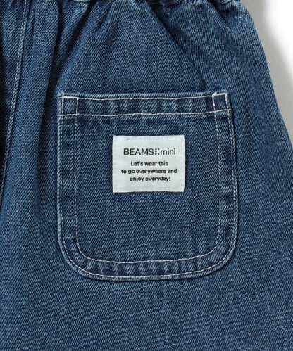 Japanese children's clothing BEAMS mini denim culottes 90-150cm girls summer PANTS 