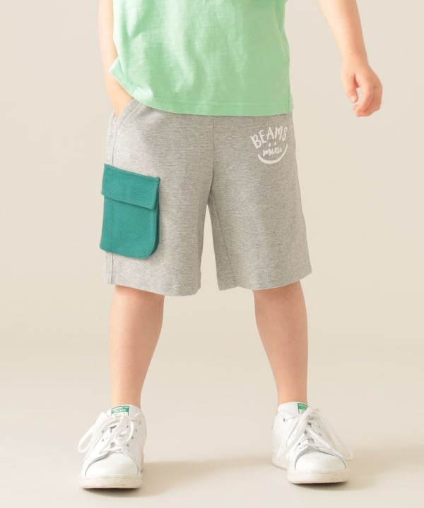 Japanese children's clothing BEAMS mini cargo pocket shorts 90-150cm boys' summer PANTS 