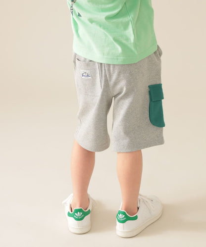 Japanese children's clothing BEAMS mini cargo pocket shorts 90-150cm boys' summer PANTS 