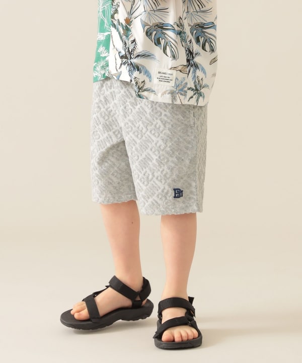 Japanese children's clothing BEAMS mini fur logo shorts 90-150cm boys' summer PANTS 