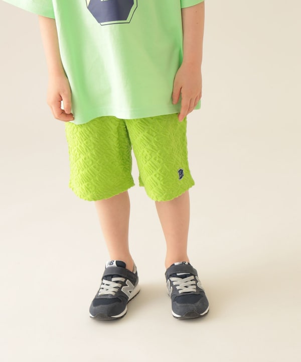 Japanese children's clothing BEAMS mini fur logo shorts 90-150cm boys' summer PANTS 