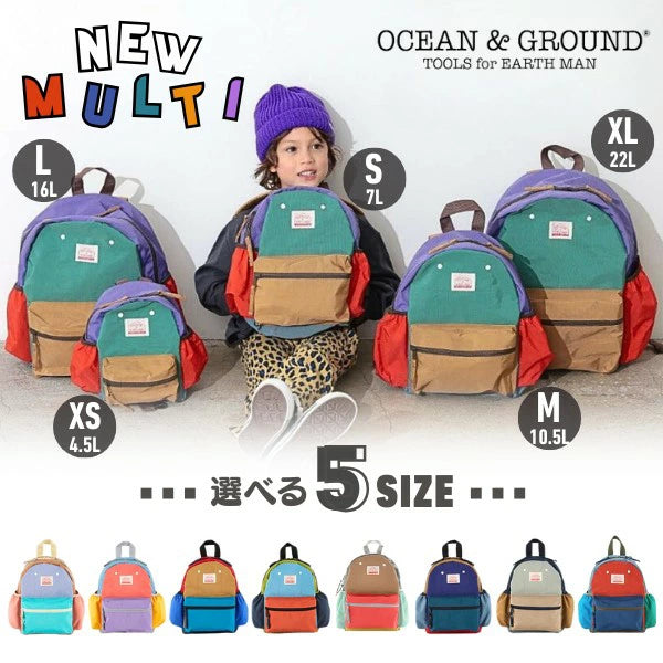 日本直送  OCEAN＆GROUND 防污耐水 糖果拼色背囊 XS-XL 包系列
