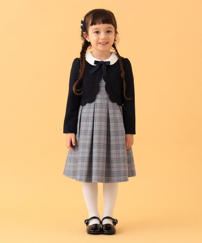 Japanese BEAMS mini formal jackets and dresses (110-130cm) for girls. Summer outerwear for interviews, banquets, and performances. 