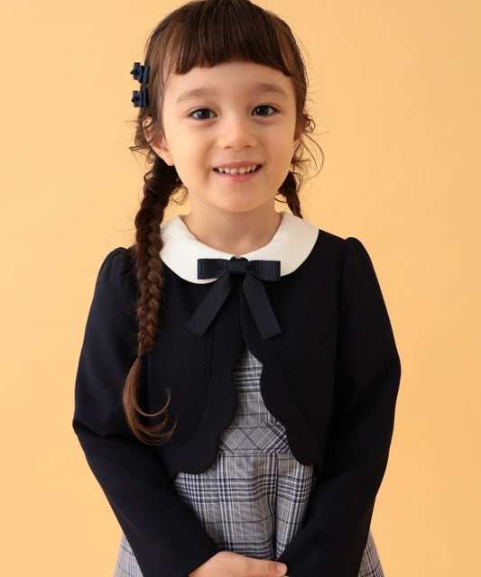 Japanese BEAMS mini formal jackets and dresses (110-130cm) for girls. Summer outerwear for interviews, banquets, and performances. 