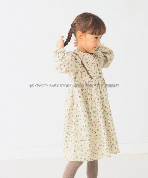 日本童裝 BEAMS mini 碎花連身裙 90-150cm 女童款 秋季 DRESSES