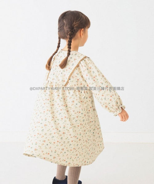 日本童裝 BEAMS mini 碎花連身裙 90-150cm 女童款 秋季 DRESSES