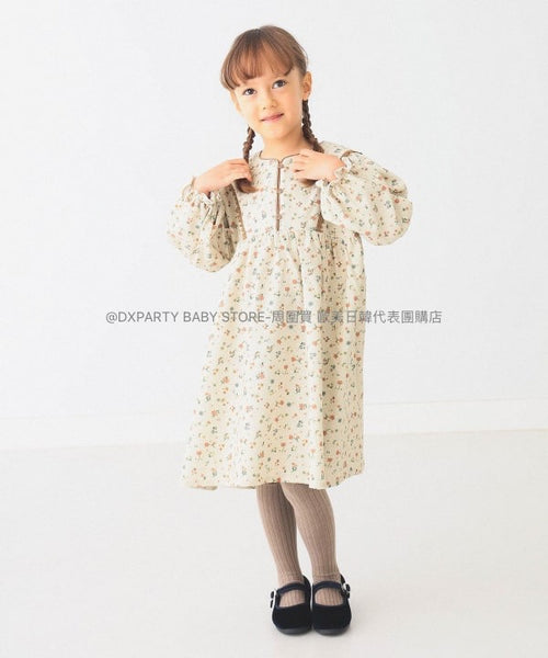 日本童裝 BEAMS mini 碎花連身裙 90-150cm 女童款 秋季 DRESSES