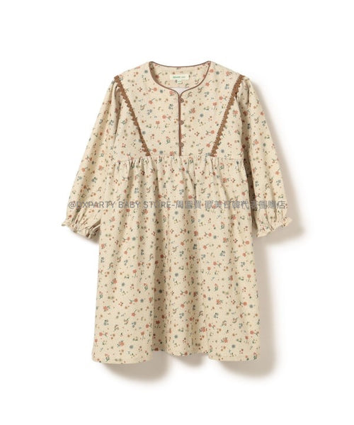 日本童裝 BEAMS mini 碎花連身裙 90-150cm 女童款 秋季 DRESSES