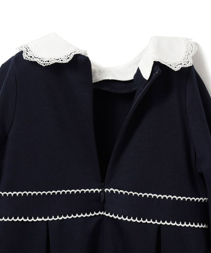 Japanese children's clothing BEAMS mini dress simple dress 110-130cm girls summer dresses interview / banquet / performance 