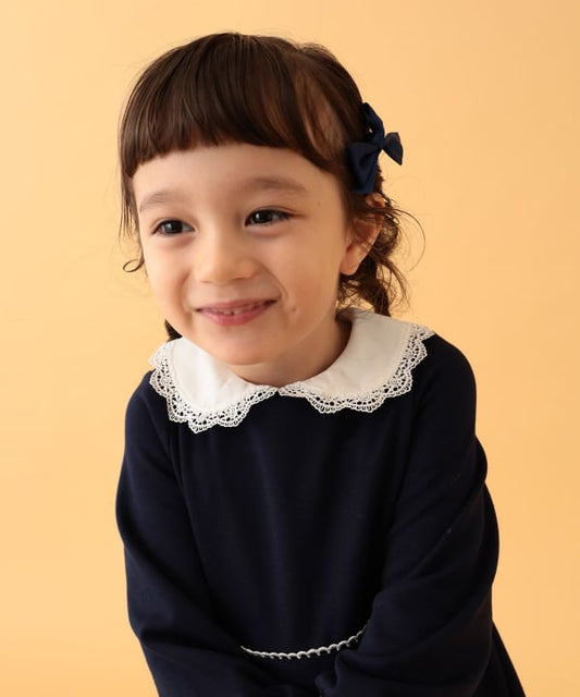 Japanese children's clothing BEAMS mini dress simple dress 110-130cm girls summer dresses interview / banquet / performance 