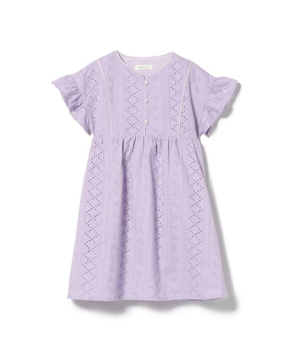 Japanese children's clothing BEAMS mini hollow dress 90-150cm girls summer dresses 