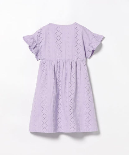 Japanese children's clothing BEAMS mini hollow dress 90-150cm girls summer dresses 