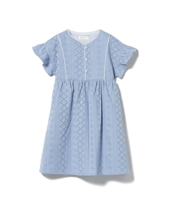 Japanese children's clothing BEAMS mini hollow dress 90-150cm girls summer dresses 