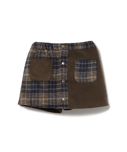 日本童裝 BEAMS mini 毛呢格仔裙褲 90-140cm 女童款 秋冬季 PANTS